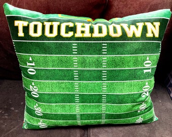 Large Decorative Football Touchdown Pillow