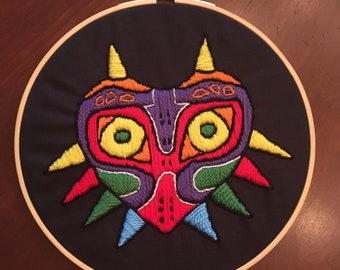 Zelda Video Game Majora’s Mask Embroidery