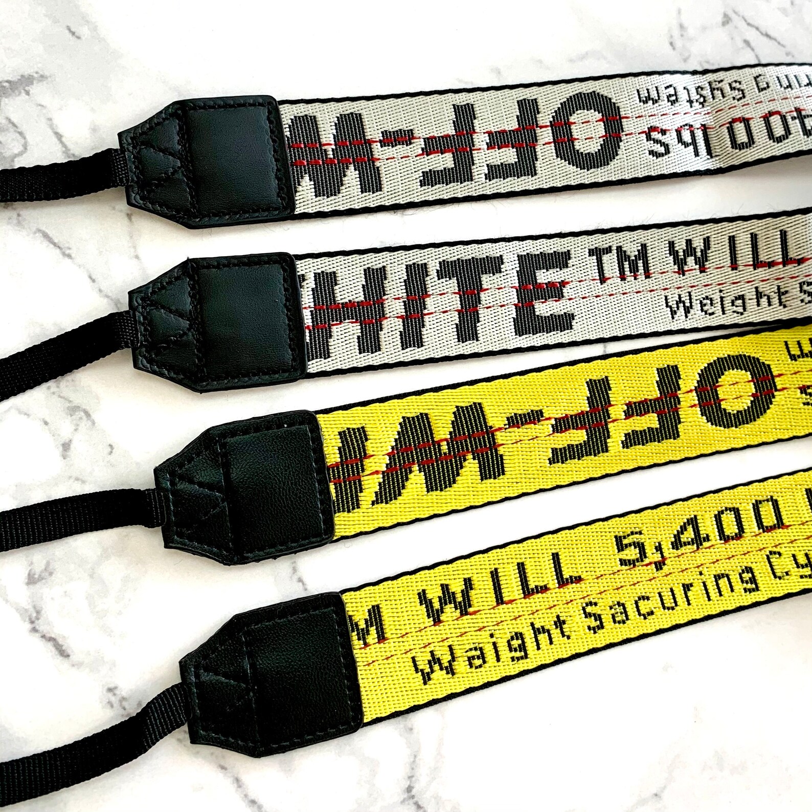 Off White Camera Strap Yellow Adjustable Off White lanyard Etsy