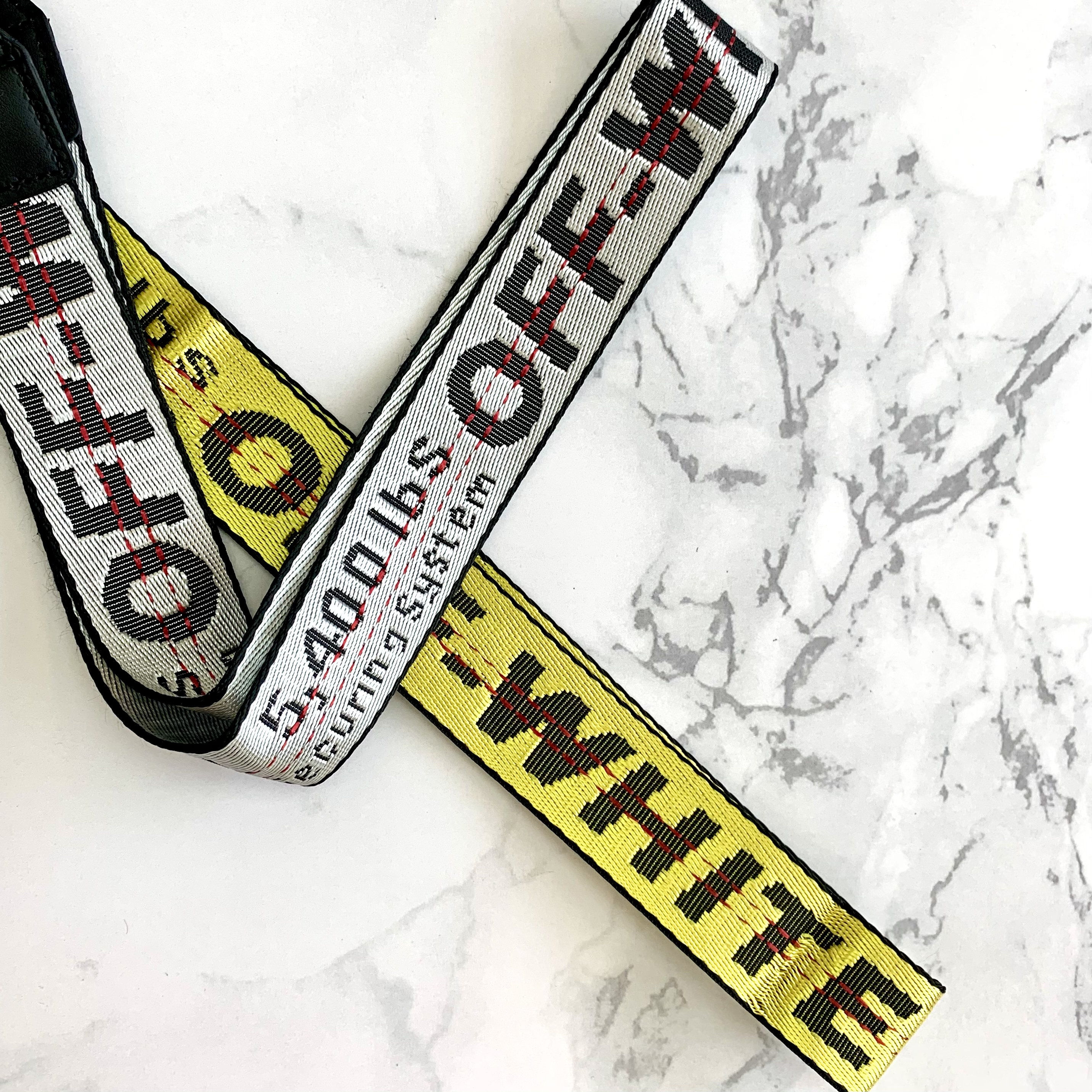 Off White Camera Strap Yellow Adjustable Off White lanyard | Etsy