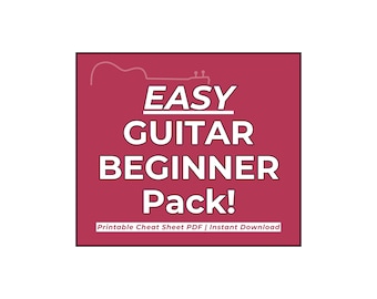 Zestaw dla początkujących do nauki gry na gitarze – 5 gotowych przewodników do nauki | Akordy, fingerpicking i arkusze ćwiczeń