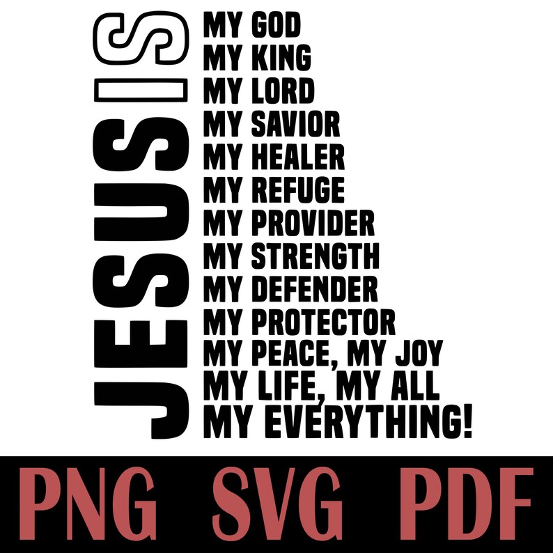 Download Jesus Loves Me Svg Jesus Svg Jesus My God My King My Lord My Savior My Healer My Refuge My Provider Svg Jesus Pendant Dowload File Svg Art Collectibles Digital Vadel Com