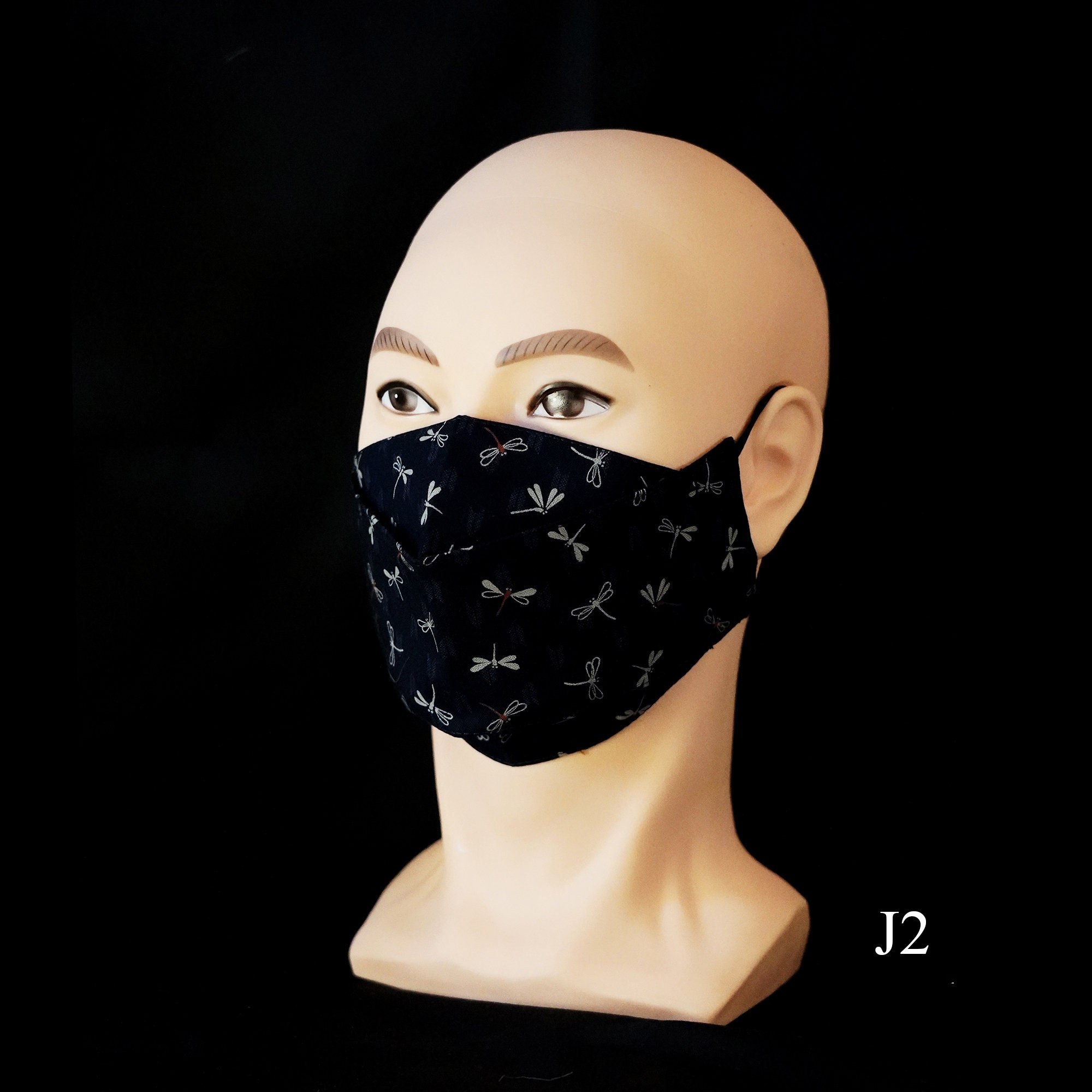 Máscara facial japonesa Kimono 3D 100 algodón mascarilla Etsy