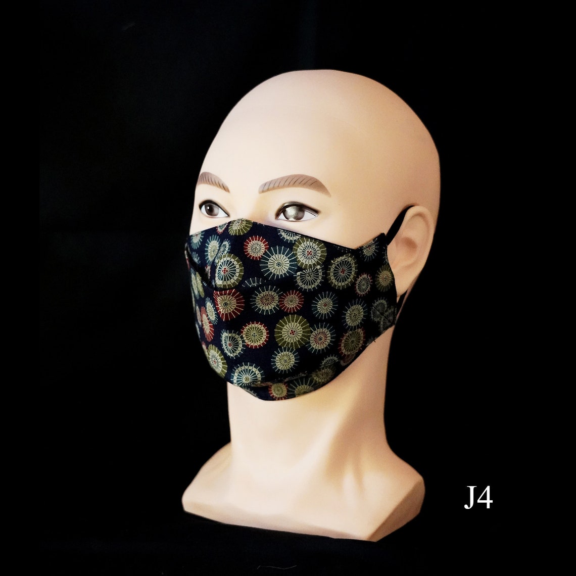 Máscara facial japonesa Kimono 3D 100 algodón mascarilla Etsy
