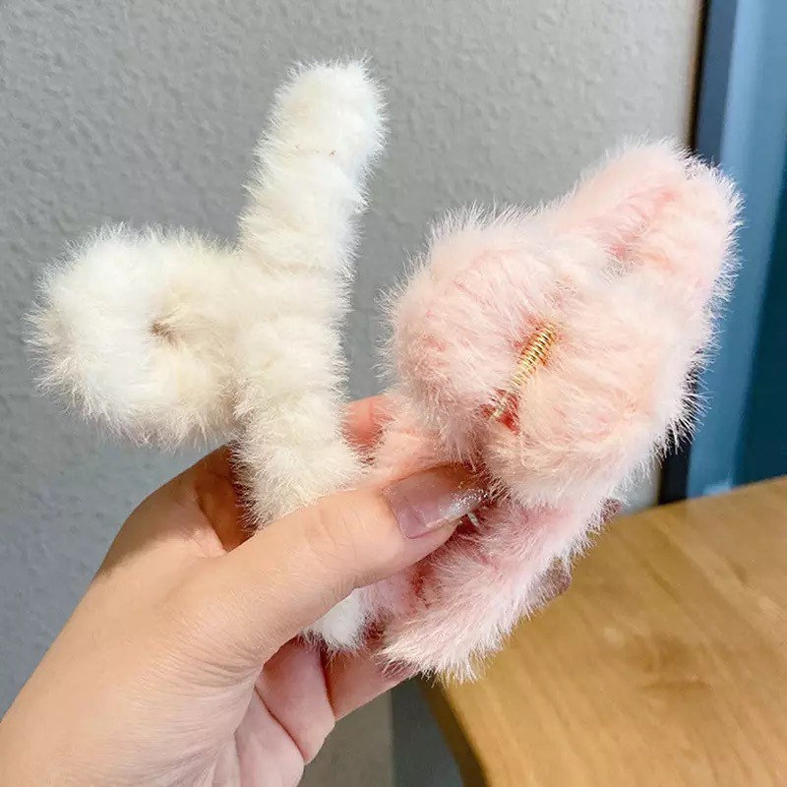 Soft Faux Fur Hair Claw Fluffy hairclaw fashion hair clip Etsy