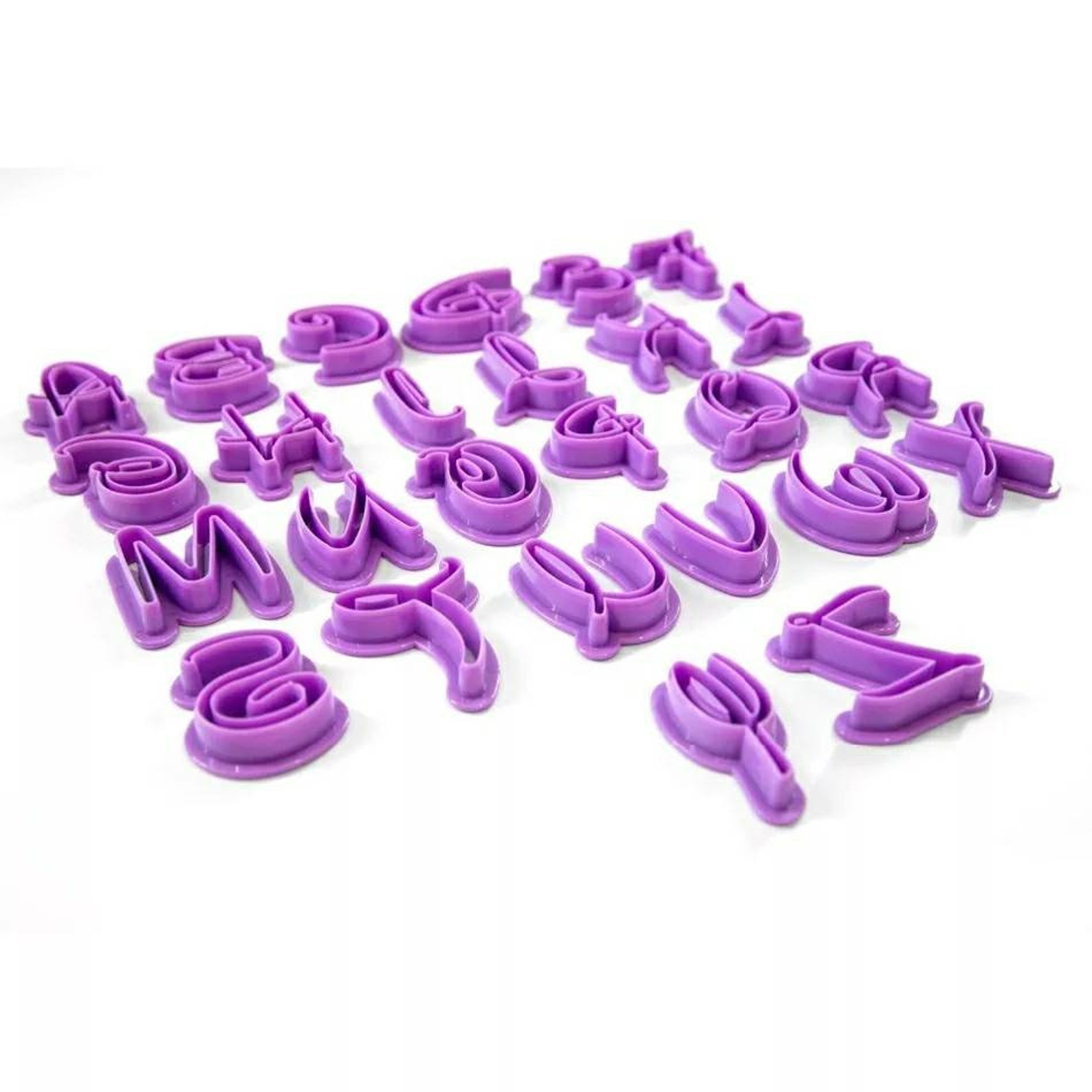 NEW 36 Piece Fancy Fondant Letter/number Cutters Etsy