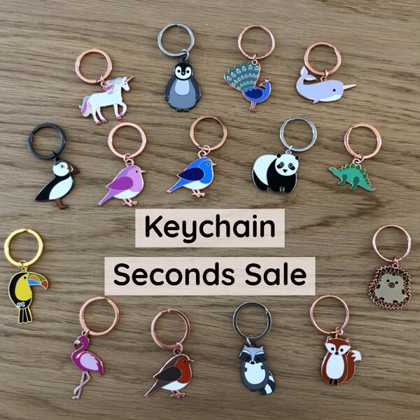 Enamel Keychain Seconds Sale, Keychain Seconds, Keychain Sale, Second Quality, Flawed, Discounted, Seconds Sale, Defective Sale, B Grade