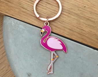 Pink Flamingo Keychain