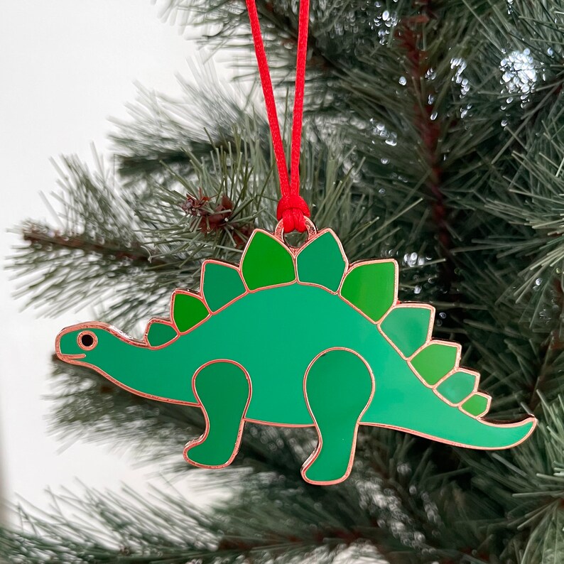 Dinosaur Christmas Tree Decoration Dinosaur Ornament image 1