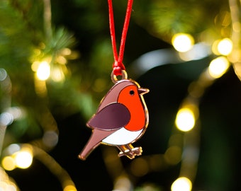 Robin Bird Christmas Tree Decoration - Robin Ornament