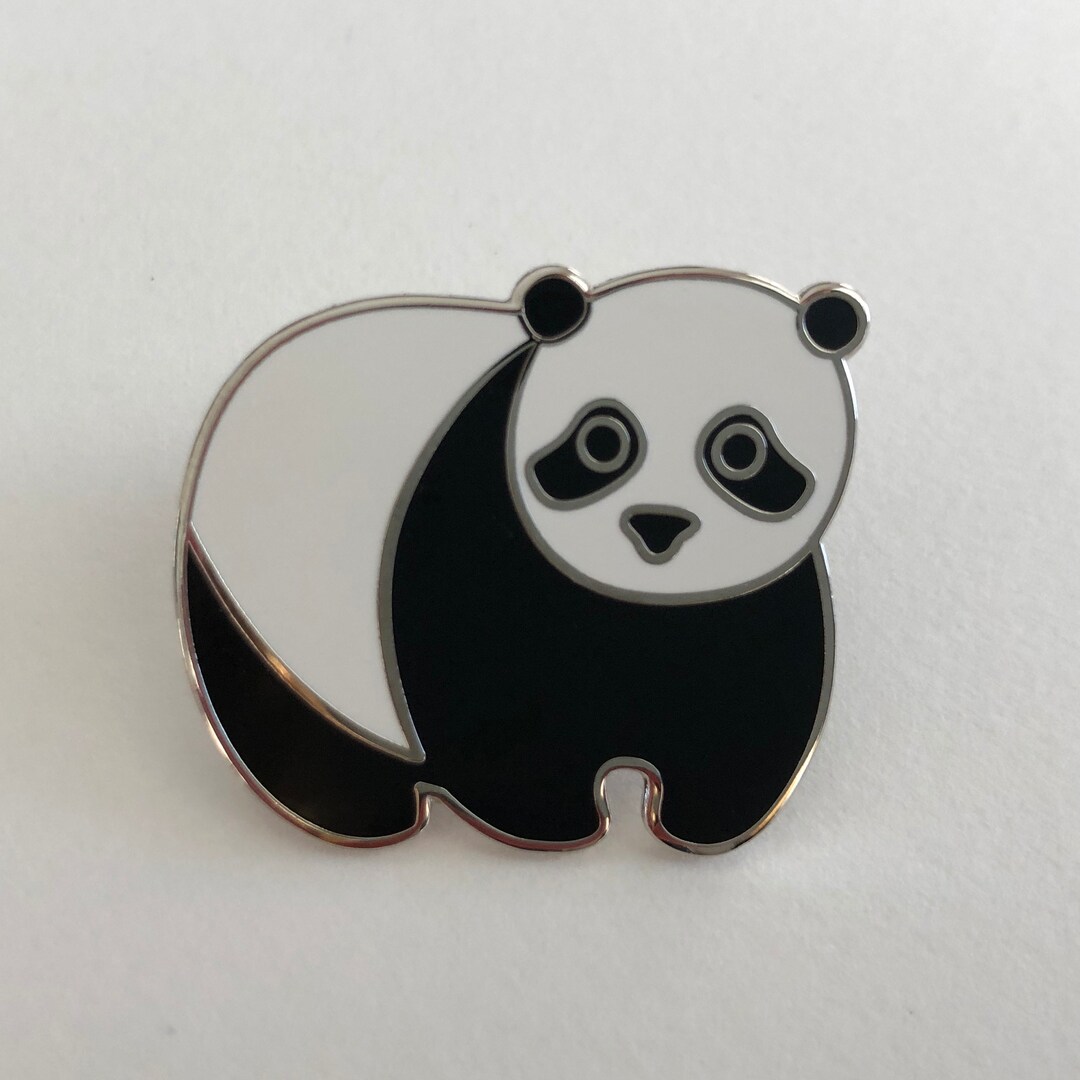 Panda Enamel Pin Badge - Etsy