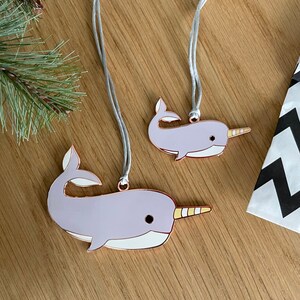 Narwhal Hanging Decoration - Narwhal Christmas Tree Decoration - Narwhal Ornament