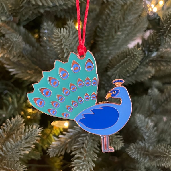 Peacock Christmas Tree Decoration - Peacock Ornament