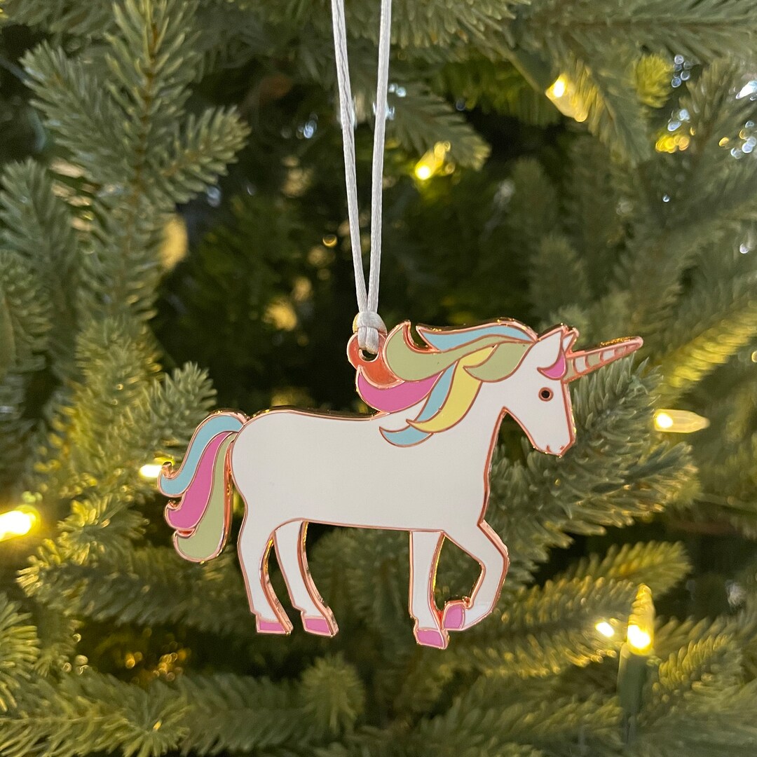 Unicorn Christmas Tree Decoration Unicorn Ornament - Etsy