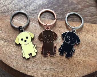 Labrador Puppy Keychain