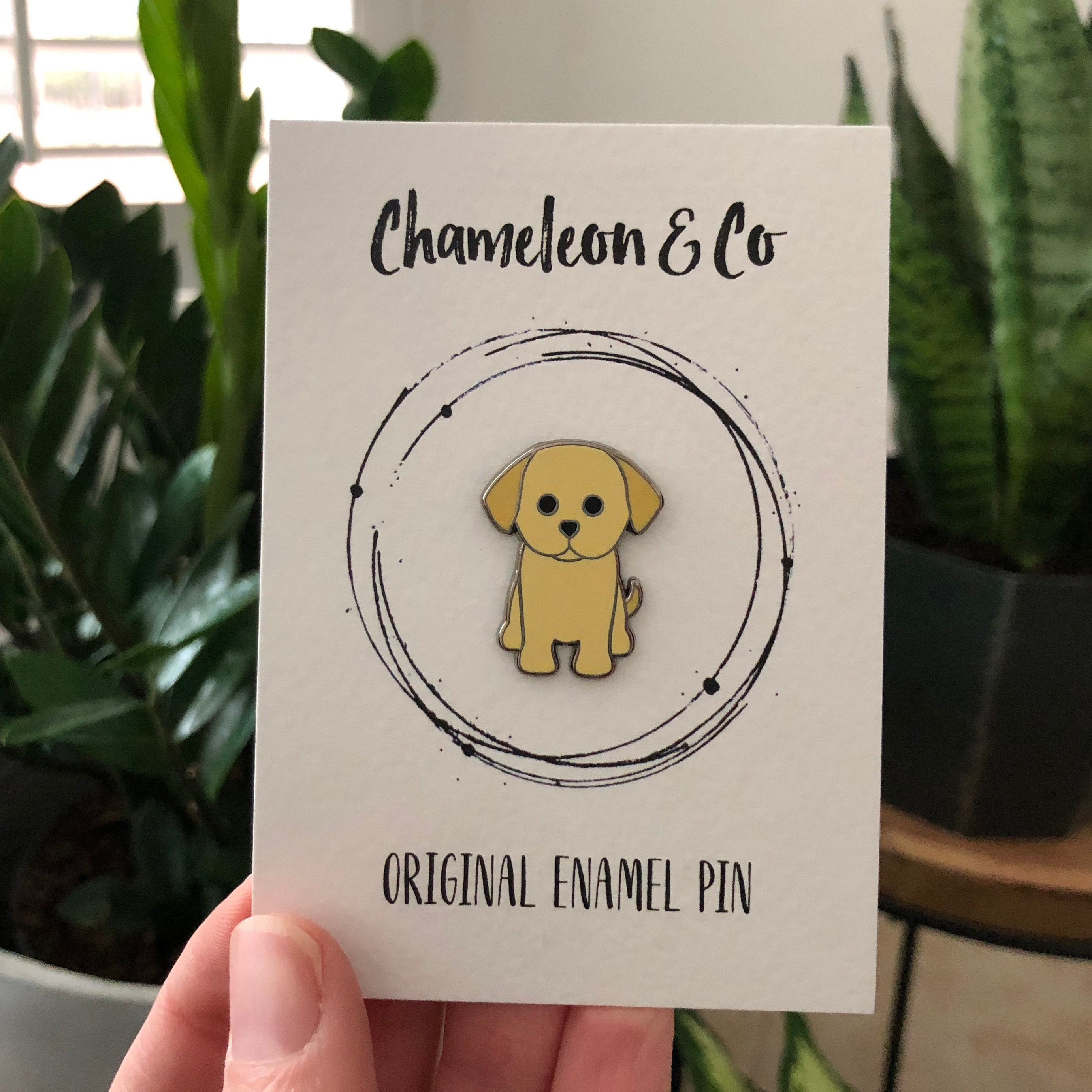 Yellow Lab Enamel Pin Badge - Etsy