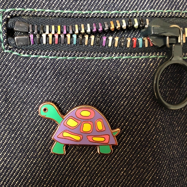 Turtle Enamel Pin Badge