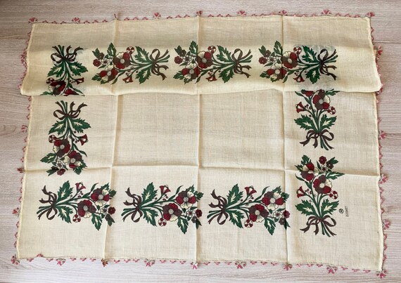 Turkish Floral Cotton Oya Scarf / Vintage Traditi… - image 4