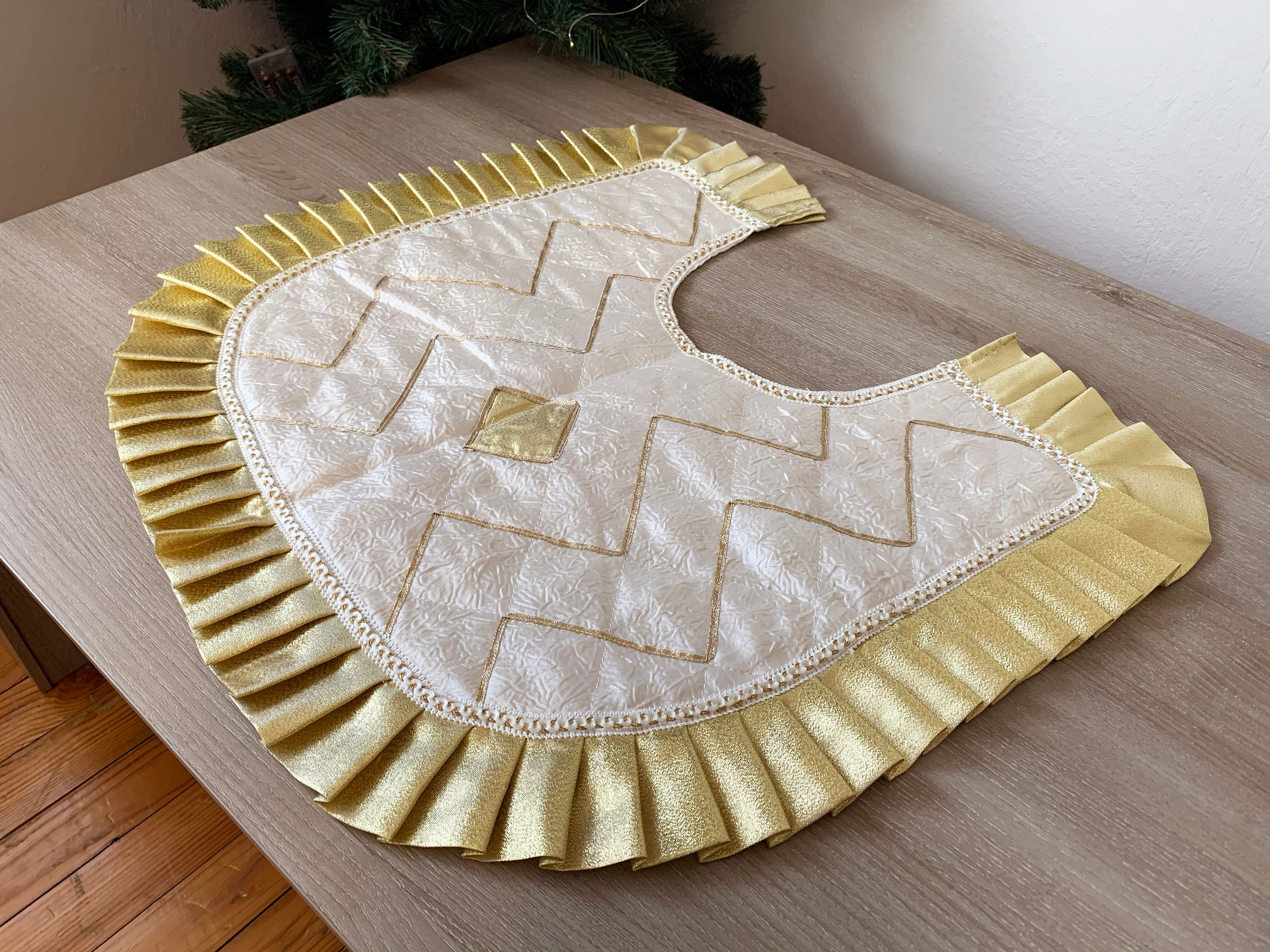 Handmade Traditional Ottoman Style Bath Mat Set of 3 / Authentic Gold