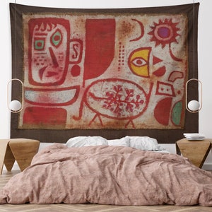 Paul Klee Wandtapijten Moderne Kunst Home Decor Muur Opknoping Rausch PA291173 Beroemde Schilderij Abstracte Kunst Opknoping Wandtapijten voor Woonkamer