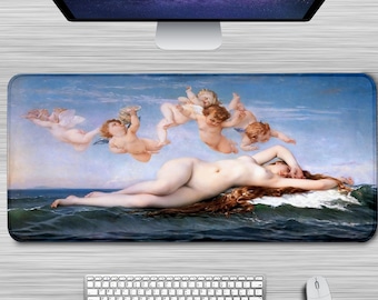 Desk Mat The Birth of Venus Alexandre Cabanel Art Print Mousepad Renaissance Painting Mouse Pad XXL Mouse Mat for Computer Desk Office