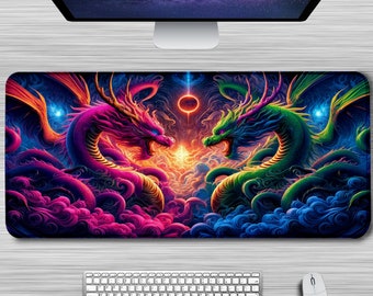 Extra Large Gaming Mouse Pad, Large And Thick Pure Black Mouse Pad, Desktop Pad, Extended Mouse