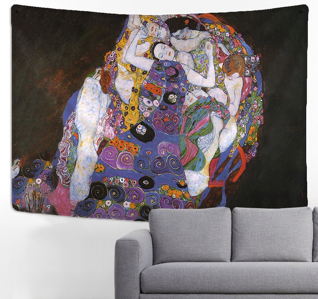 Famous Art Wall Decor Tapestry Symbolism the Virgin by Gustav Klimt