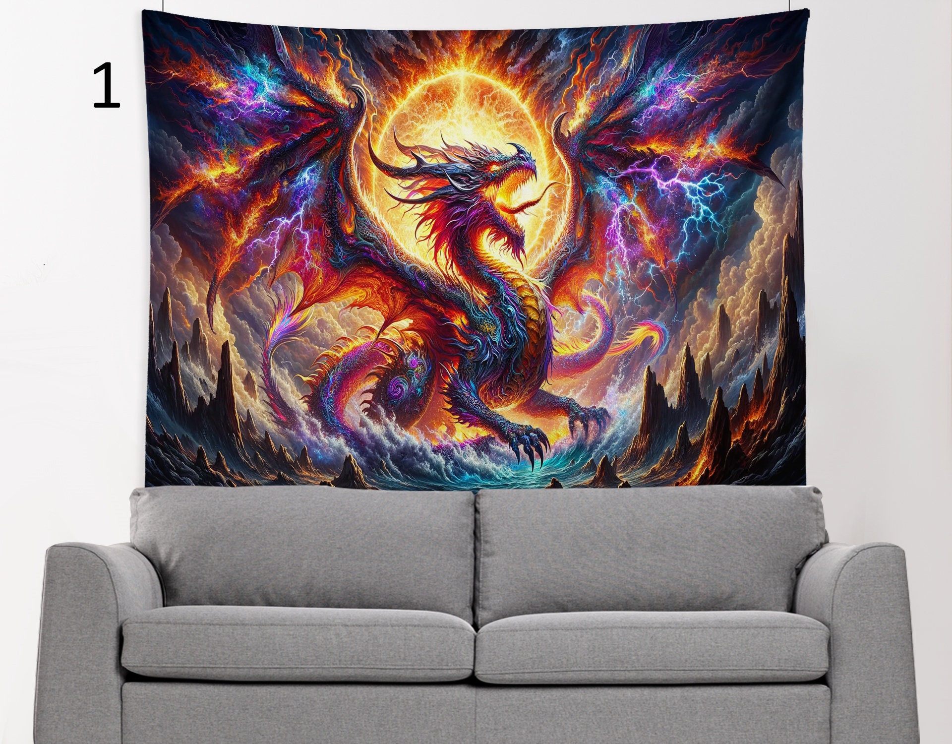 Dragon wall tapestry sale