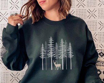 deer sweatshirt mens