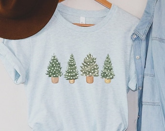 Christmas Shirts for Women, Christmas Tree Shirt, Christmas Tee Shirt, Holiday Shirts, Winter Shirt