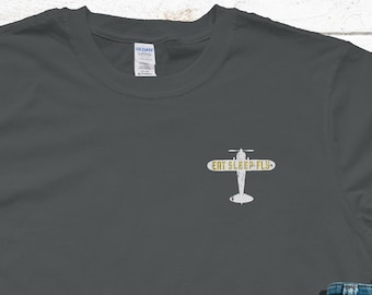 Pilot Shirt, Eat Sleep Fly, Vintage Graphic Tee, Pilot Tee, Airplane Pilot Shirt, Student Pilot Shirt, Gift for Pilot, Airline Pilot Gifts