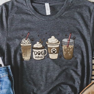 Dog Mom Shirt, All I Need is Coffee and My Dog Shirts for Women, Dog Mama Shirt, Dog Mom Gift, Coffee Lover Gifts, Dog Lover Gift for Mom