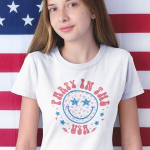 4th of July Shirts for Kids, Kids 4th of July T Shirt, Retro 4th of July tee, Party in the USA, 4th of July Tee for Kids, July 4th Shirts