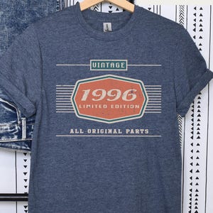 30th Birthday Gift, 1996 Birthday Unisex Shirt, Car Lover Boyfriend Husband Gifts