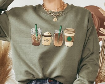 Coffee Sweatshirt for Women, Coffee Crewneck Sweater, But First Coffee, Gift for Coffee Lover, Coffee Please Shirt, Coffee Shirts