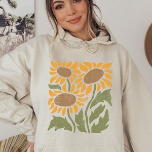 Yellow Flower Hoodie -  New Zealand