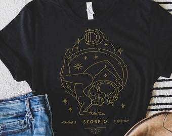 Scorpio sign shirt, zodiac shirt, astrological tee, Scorpio gift, November birthday shirt