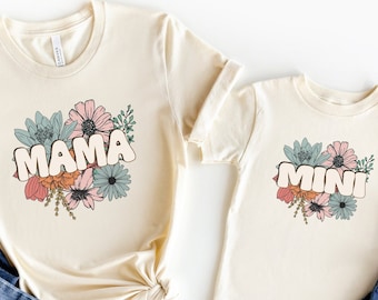 Set coordinato mamma e me, magliette mamma e mini, regalo per la festa della mamma, abiti per la mamma, regalo per la mamma, maglietta per la festa della mamma