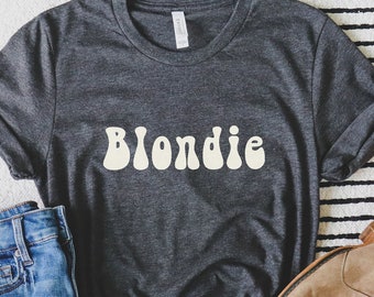 Hippie Shirt,  70s Shirt, Blondie T Shirt, Vintage Retro Blondie Tee, Oversized, Boho Tee