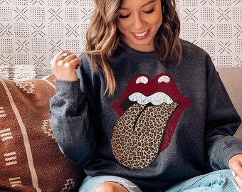 rolling stones tongue sweatshirt