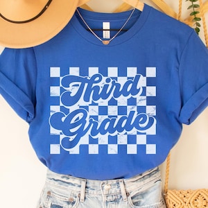 Retro Third Grade Shirt, Trendy 3rd Grade Teacher Tee, 3rd Grade Team Shirts, Back to School TShirt, Kids First Day of School 3rd Grade Tee