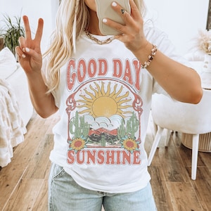 Good Day Sunshine Tee, Comfort Colors® Tee, Sun Graphic Tee