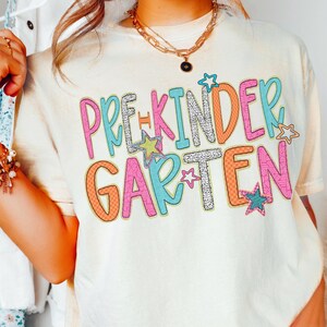 Pre K Shirt, Comfort Colors®, Pre-K Teacher Team Shirts, Cute Back to School Tee, Kids First Day of Pre-Kindergarten Tee