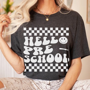 Preschool Shirt, Retro Preschool Teacher Shirt, Crew Team Shirts, Trendy Back to School Shirt, Kids First Day of Preschool Tee
