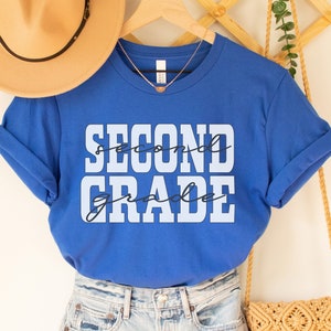 Second Grade Shirt, Retro Second Grade Teacher Shirt, 2nd Grade Team Shirts, Back to School Shirt, Kids First Day of Second Grade Tee