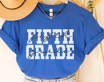 Retro Fifth Grade Shirt, 5th Grade Teacher TShirt, Teacher Team Shirts, Back to School Shirt, Kids First Day of Fifth Grade Tee