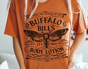 Halloween Shirt, Comfort Colors®, Buffalo Bill Lotion Scary Halloween Tee, Horror Movie Fan TShirt, Fall Shirts for Men or Women