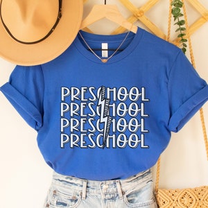 Preschool Shirt, Retro Preschool Teacher Shirt, Crew Team Shirts, Trendy Back to School Shirt, Kids First Day of Preschool Tee
