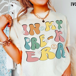 Retro Pre-K Era Shirt, Comfort Colors®, Pre K Lehrer T-Shirt, Pre K Team Lehrer T-Shirt, Zurück zu Schulshirt, Lehrer Geschenk, Kinder Pre-K Tee
