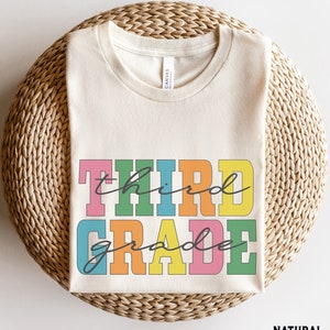 Third Grade Vibes Shirt, Retro Third Grade Teacher Shirt, 3rd Grade Team Shirts, Back to School TShirt, Kids First Day of Third Grade Tee